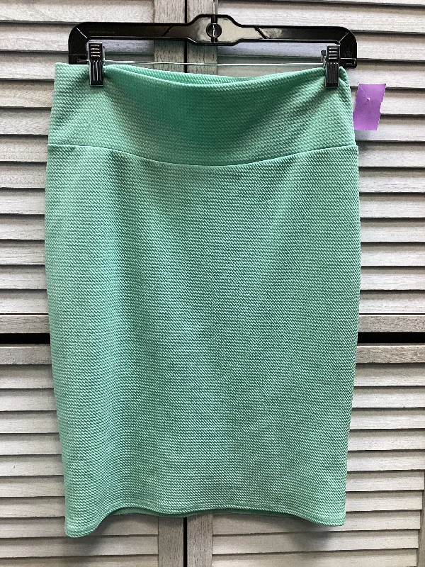 women's sustainable striped skirtsSkirt Midi By Lularoe In Teal, Size: M