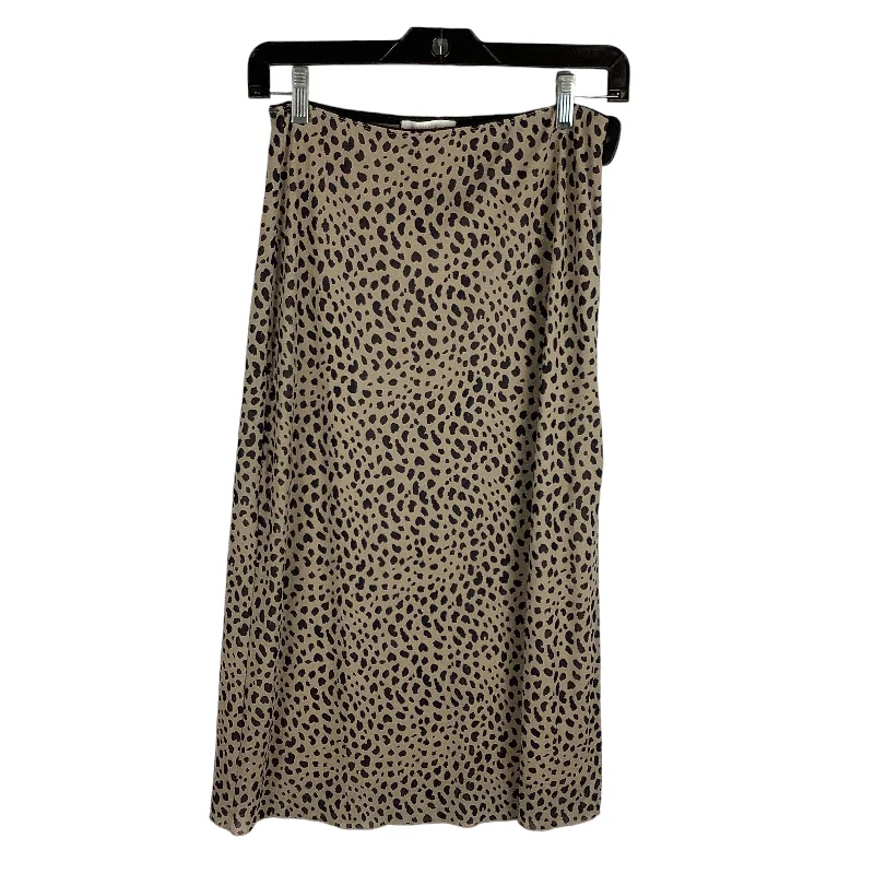 women's pencil pleat skirtsSkirt Midi By Urban Romantics In Animal Print, Size: S