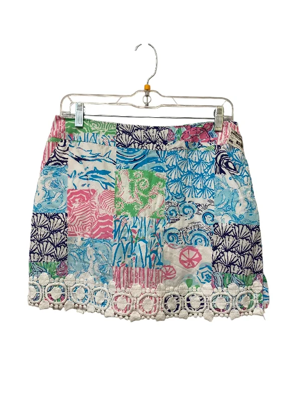 women's lace A-line skirtsSkirt Mini & Short By Lilly Pulitzer In Multi-colored, Size: 2