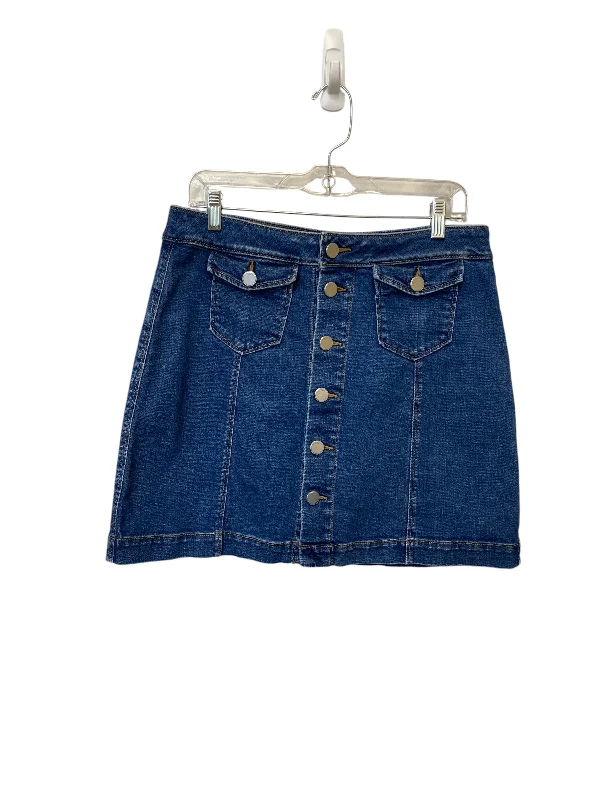 women's midi skirtsSkirt Mini & Short By Loft In Blue Denim, Size: 10