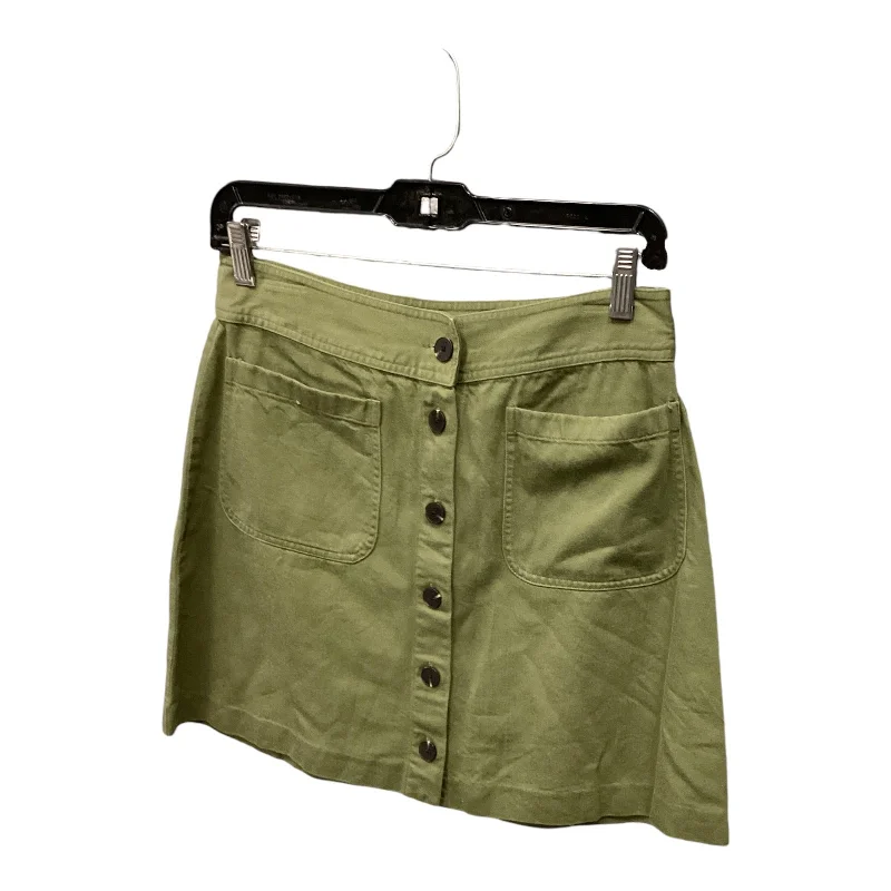 women's flowy skirtsSkirt Mini & Short By Madewell In Green, Size: 4