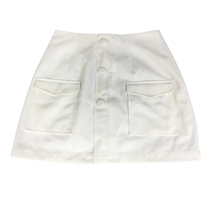 women's elastic-waisted skirts for pregnancySkirt Mini & Short By Minkpink In Cream, Size: M