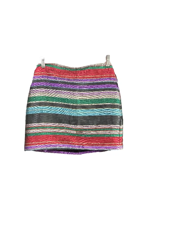 women's zip-front midi skirts for eventsSkirt Mini & Short By Trina Turk In Multi-colored, Size: 4