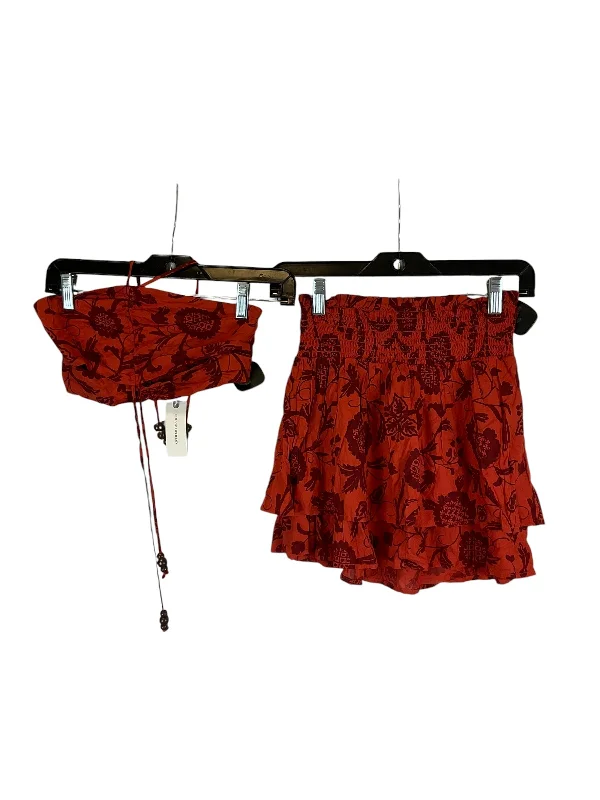 women's fair-trade solid-color skirtsSkirt Set 2pc By Anthropologie In Orange, Size: Xxs