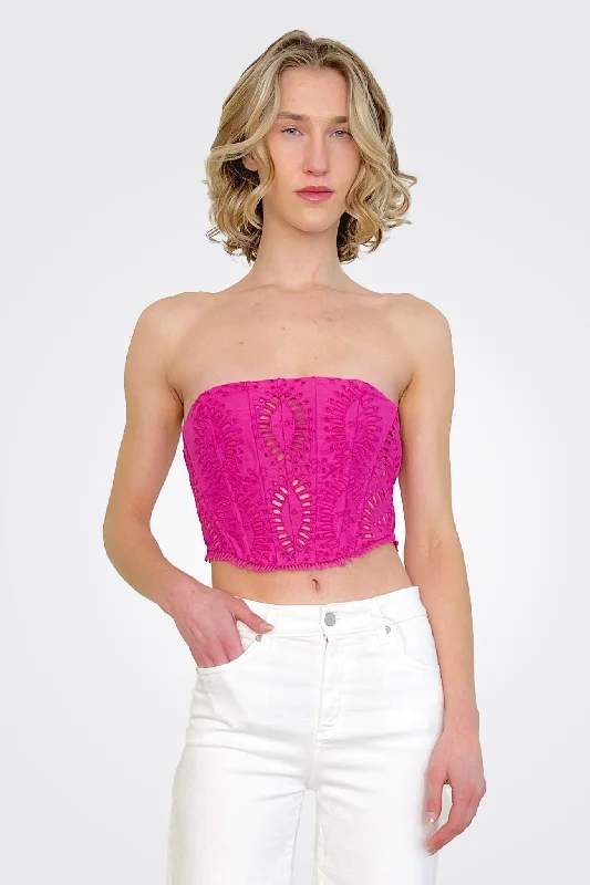 women's stylish topsSting Bustier - Hot Pink