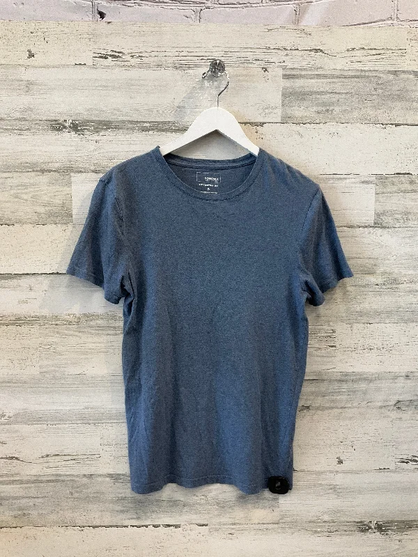 women's tops for those who love to experiment with fashionTop Short Sleeve Basic By Sonoma In Blue, Size: S