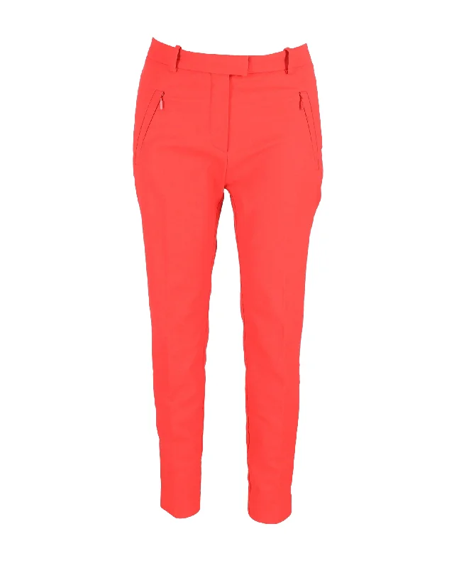 women's moisture-wicking pantsBoss by Hugo Boss Slim-Fit Trousers in Orange Cotton