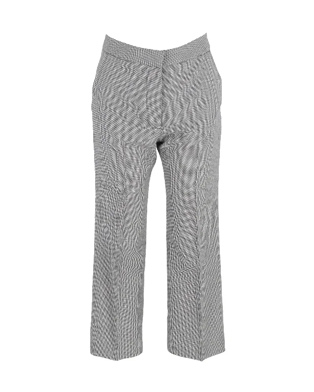 women's cargo pantsStella McCartney Houndstooth Checked Trousers in Multicolor Wool