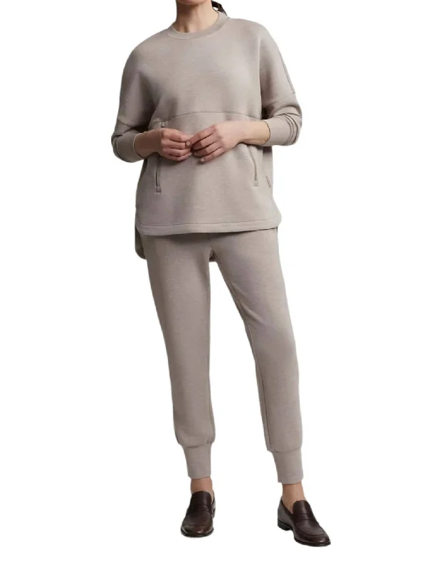 women's ankle-length pantsThe Slim Cuff Pants In Taupe Marl