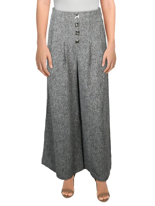 women's cargo pantsWomens Embellished High Rise Wide Leg Pants