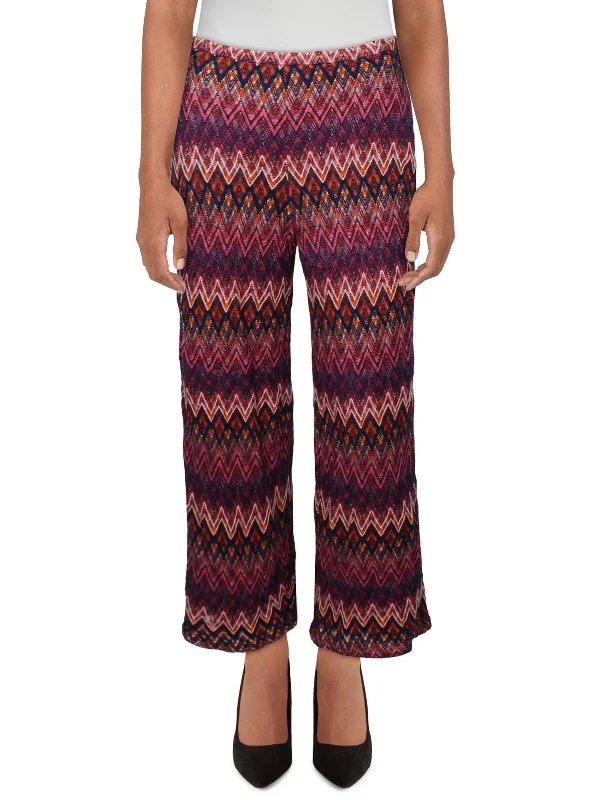 women's jogger pantsWomens High Rise Printed Wide Leg Pants