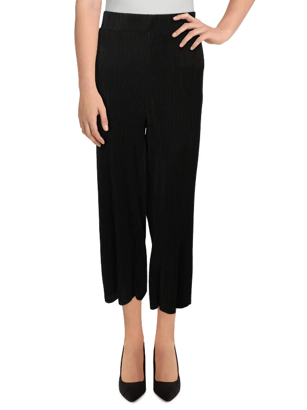 women's leather pantsWomens Pleated Mid Rise Cropped Pants