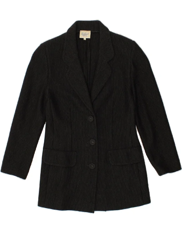 cozy women's coatsLUISA SPAGNOLI Womens Perugia 3 Button Blazer Jacket UK 10 Small Black