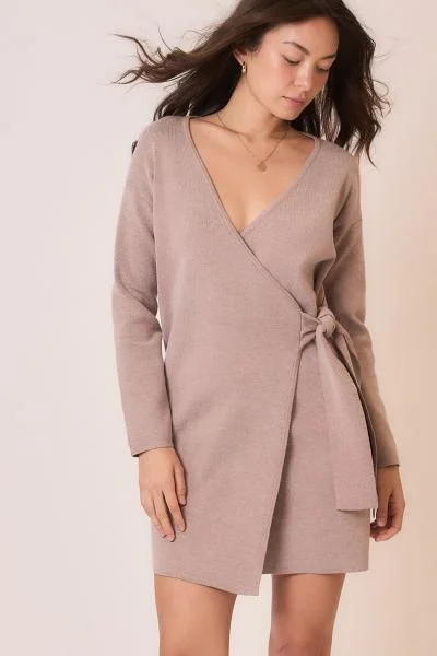 women's smart casual dressesHadlyn Wrap Sweater Dress