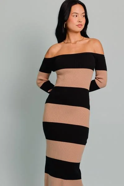 women's limited-edition dressesSarrazin Striped Knit Dress