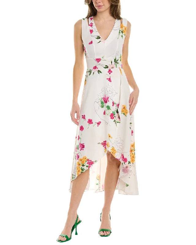 women's club dressesMAISON TARA Floral Midi Dress