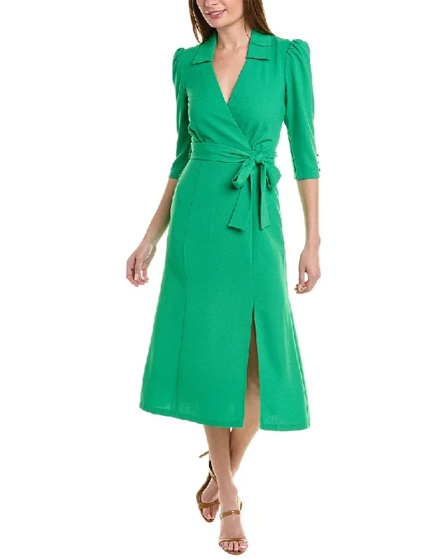 women's everyday dressesMaison Tara Vintage Crepe Midi Dress