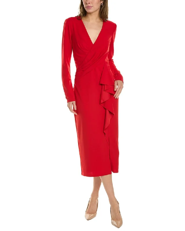 women's fair-trade dressesTadashi Shoji Draped Midi Dress