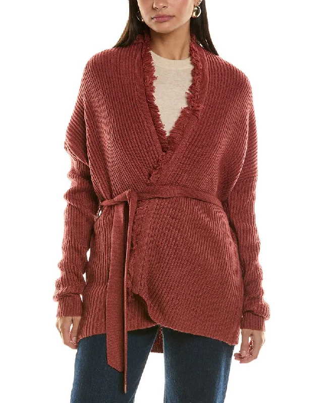 Hooded Cashmere SweatersBishop + Young Gaia Fringe Wool-Blend Cardigan