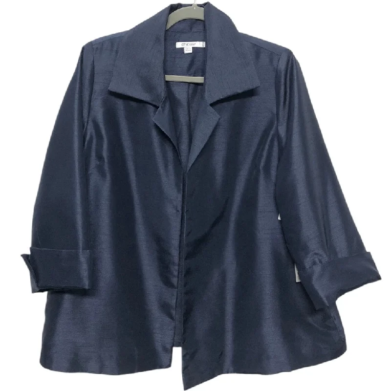 women's coats with hoodsBlazer By Chicos In Navy, Size: S