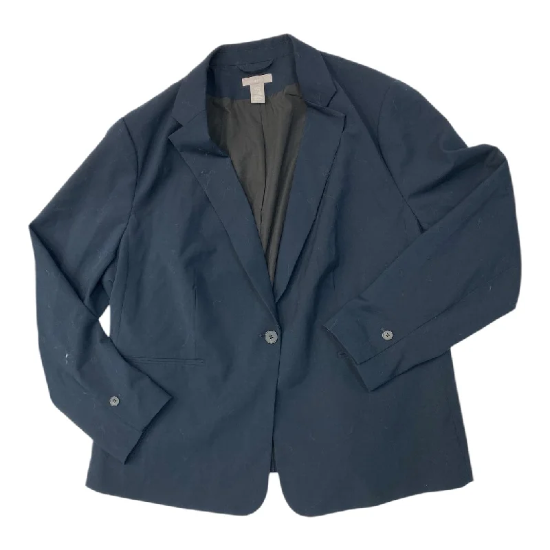 classic women's coatsBlazer By H&m In Navy, Size: 1x