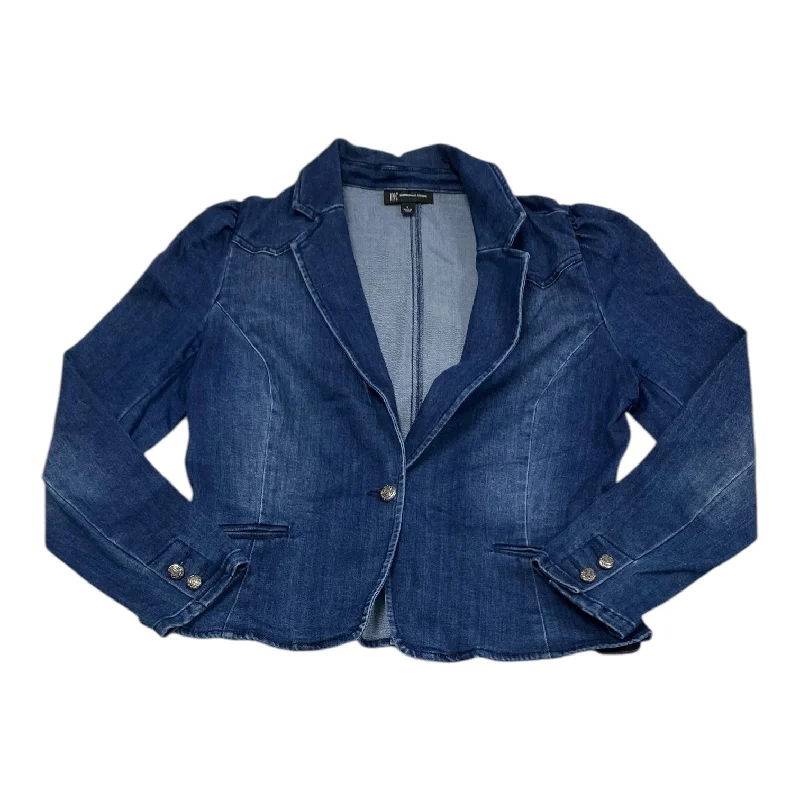 women's coats for those who refuse to compromise on styleBlazer By Inc In Blue Denim, Size: L