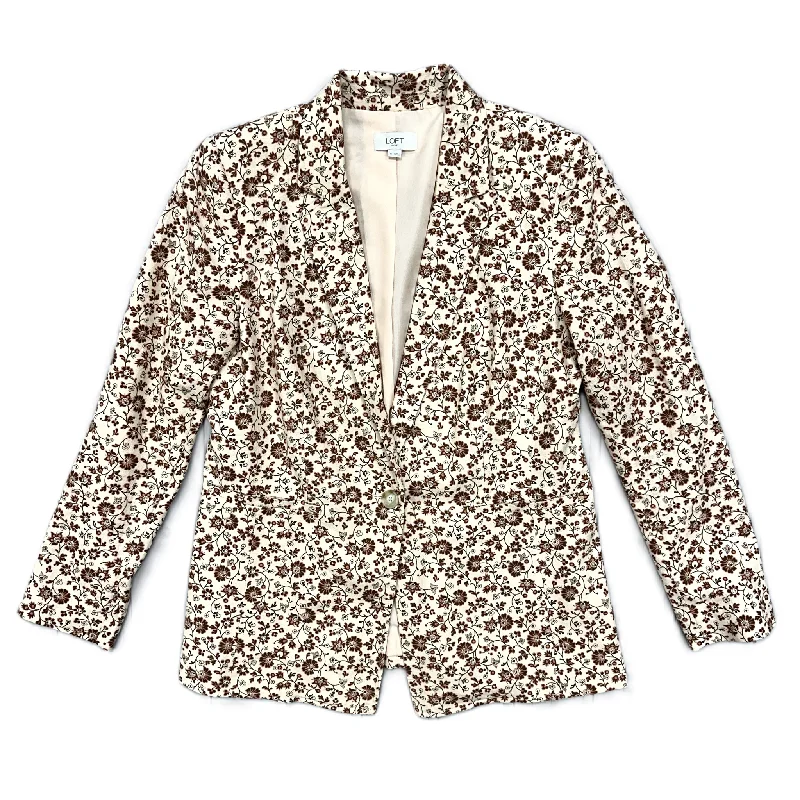 lightweight women's coatsBlazer By Loft In Floral Print, Size: M