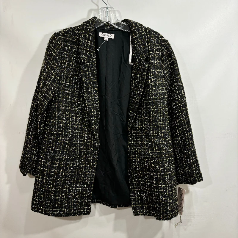 women's wool coatsBlazer By Nanette By Nanette Lepore In Black & Gold, Size: M