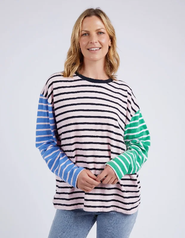 women's tops for those who want to create stylish and put-together outfits without spending a fortuneElm Sally Stripe L/S Tee