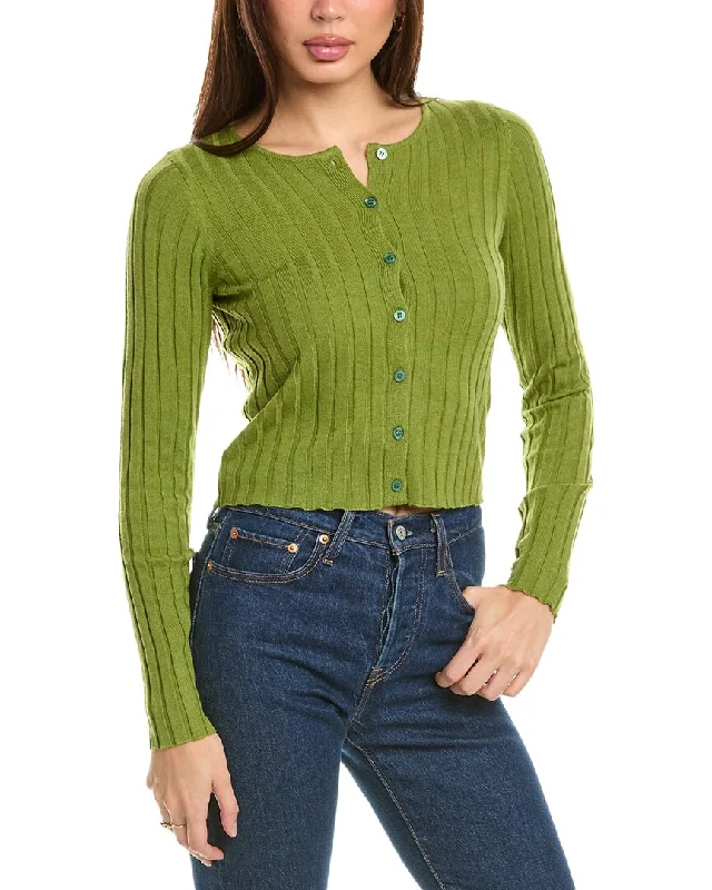 Quick-Dry SweatersHarper Ribbed Wool-Blend Cardigan