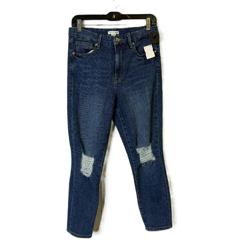 Jeans Skinny By Good American In Blue Denim, Size: 8