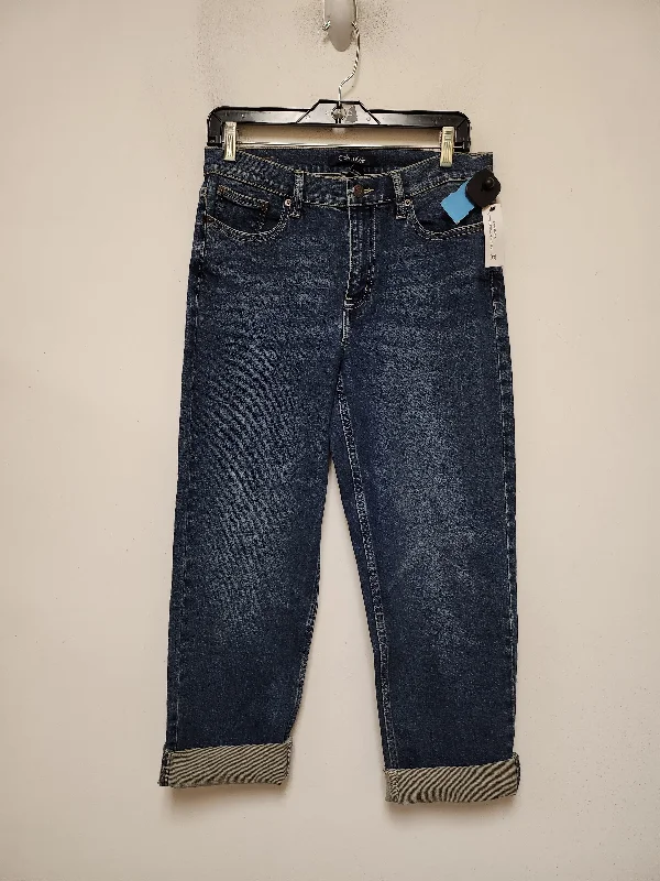 Jeans Straight By Calvin Klein In Blue Denim, Size: 6