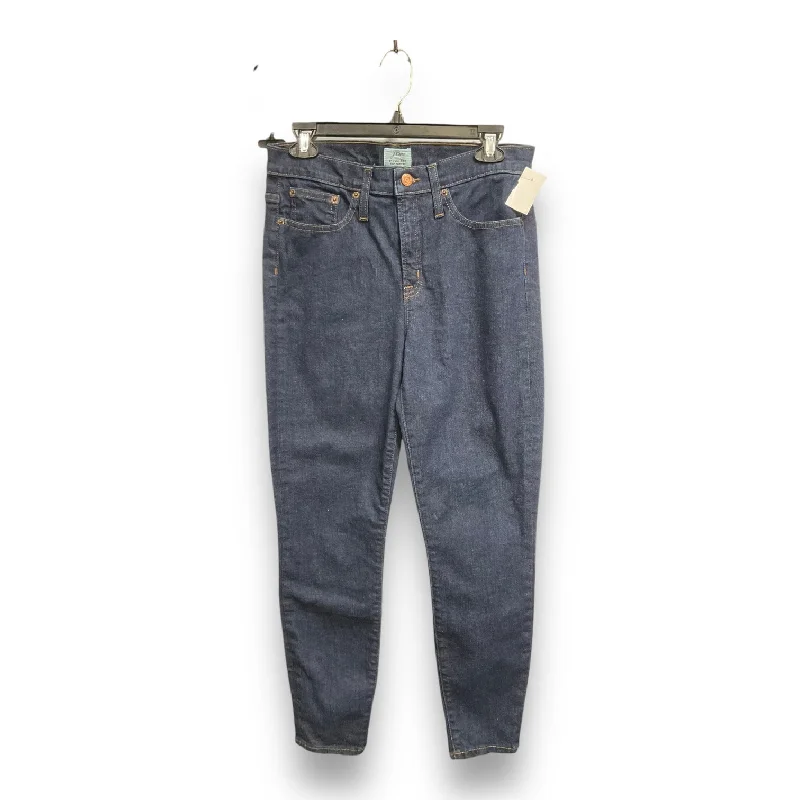 Jeans Straight By J. Crew In Blue Denim, Size: 8