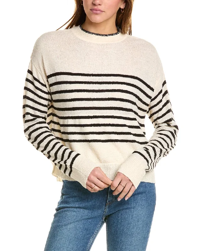 Cashmere Custom Children's SweatersMonrow Boucle Knit Stripe Sweater