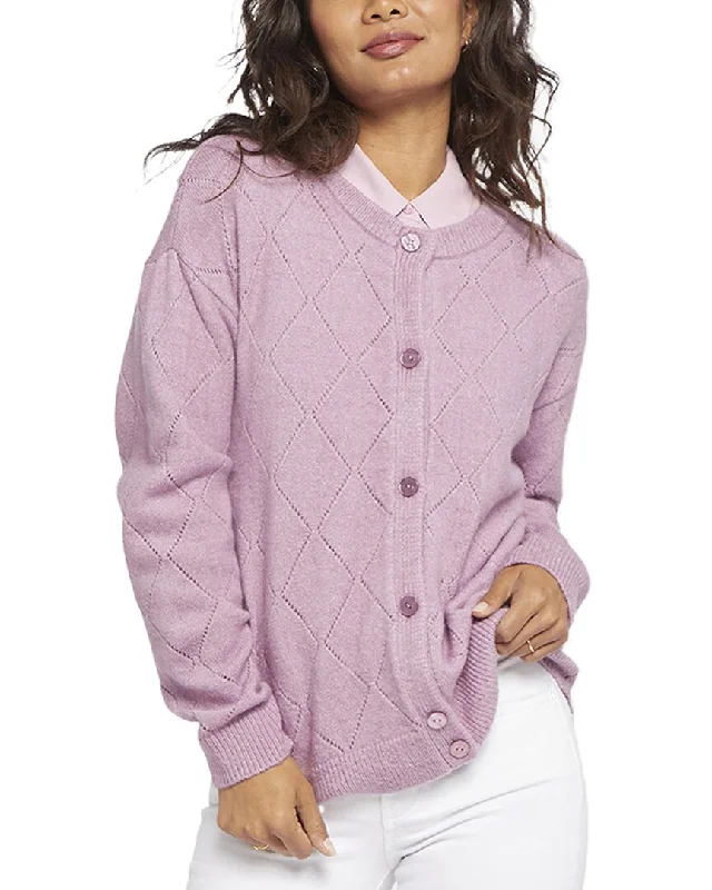 Fitted SweatersNYDJ Pointelle Argyle Cardigan