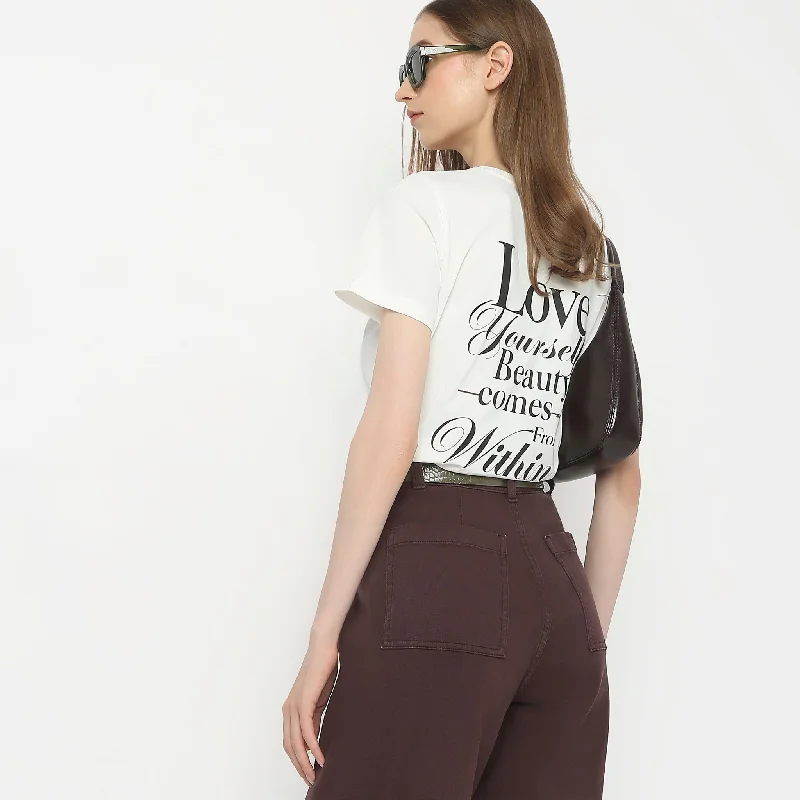 women's tops for relaxed weekendsRegular Fit Graphic T-Shirt