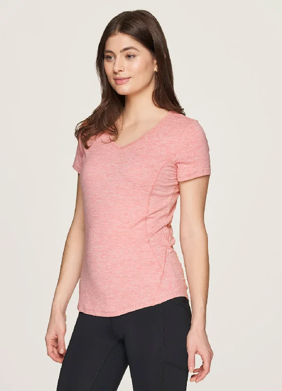 women's tops with bell sleevesStratus Super Soft Heathered V-Neck Tee