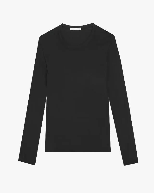 women's tops for cocktail partiesL/S Crew Tee