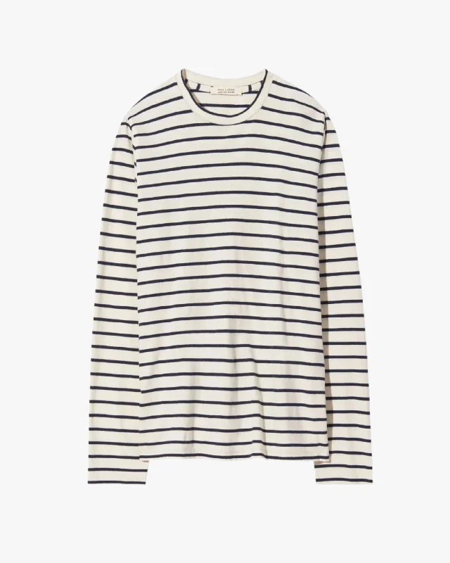 women's tops with geometric patternsSusana Striped LS Tee