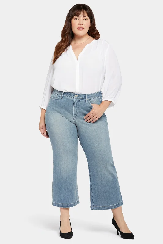 Teresa Wide Leg Ankle Jeans In Plus Size - Thistle Falls