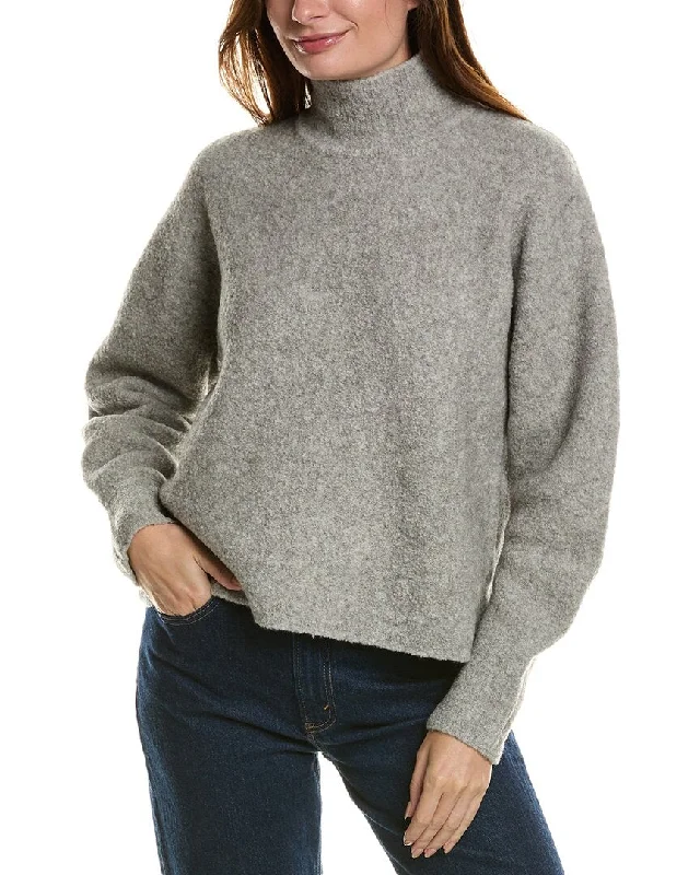 Plus-Size Pullover Chunky SweatersTheory Cozy Boucle Wool & Yak-Blend Sweater