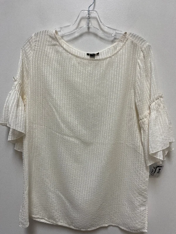 camisoles for womenTop Short Sleeve By Ann Taylor In Cream, Size: S