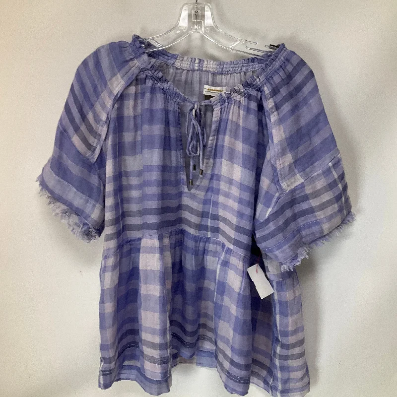 women's tops for those who want to stay updated with the latest fashion trendsTop Short Sleeve By Anthropologie In Blue, Size: S