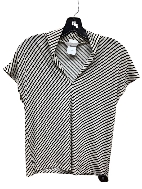 women's tops for those who want to create outfits that are both trendy and timelessTop Short Sleeve By H&m In Striped Pattern, Size: Xs