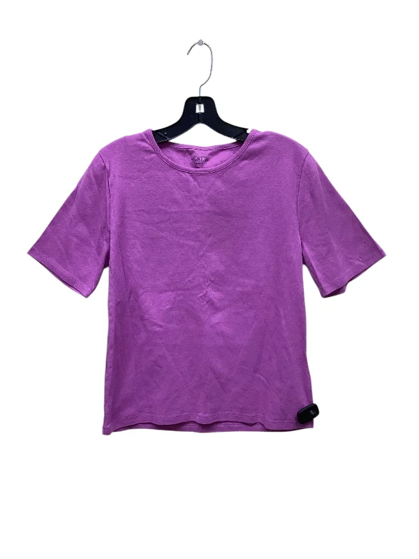 women's tops for those who want to stay updated with the latest fashion trendsTop Short Sleeve By J. Crew In Purple, Size: Xl