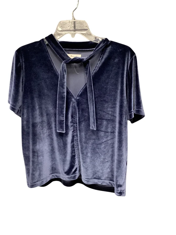 women's tops for those who want to wear pieces that are both functional and fashionableTop Short Sleeve By Madewell In Blue, Size: L