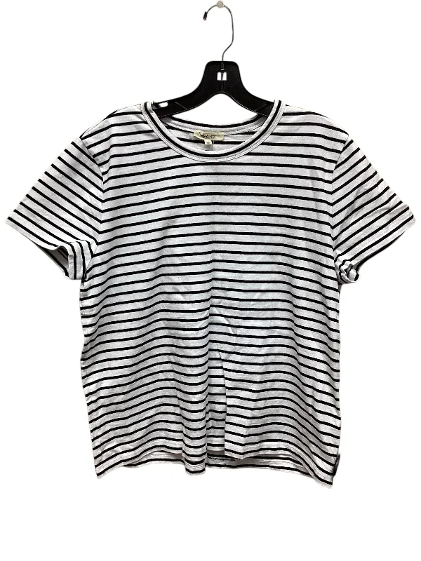 women's tops for date nightsTop Short Sleeve By Madewell In Striped Pattern, Size: L