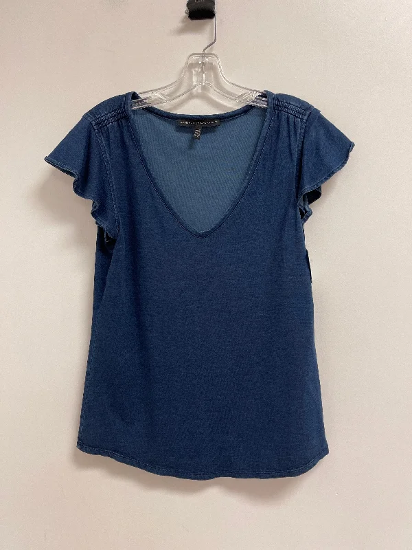 women's tops for summer festivalsTop Short Sleeve By White House Black Market In Blue, Size: S