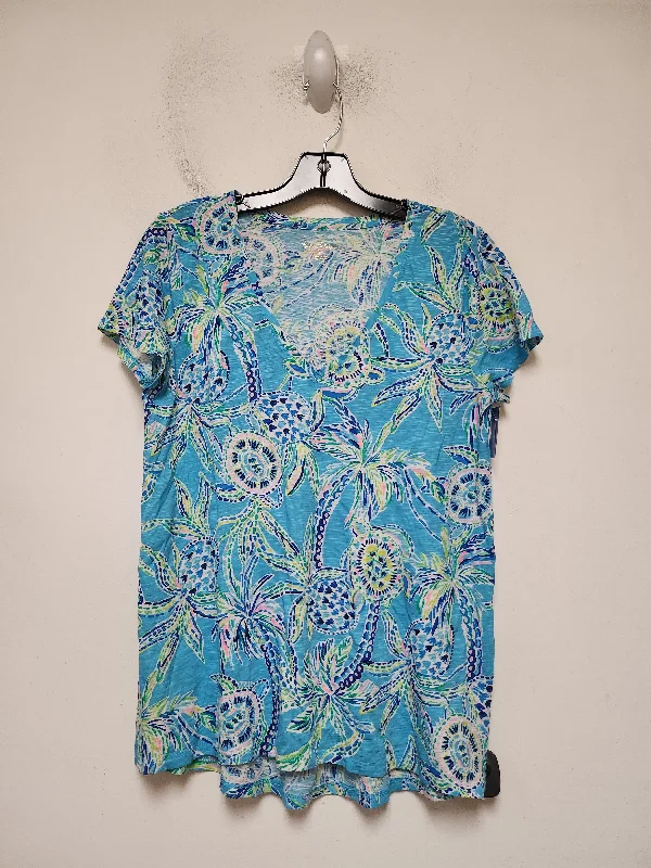 women's tops for maximalist fashion loversTop Short Sleeve Designer By Lilly Pulitzer In Multi-colored, Size: M