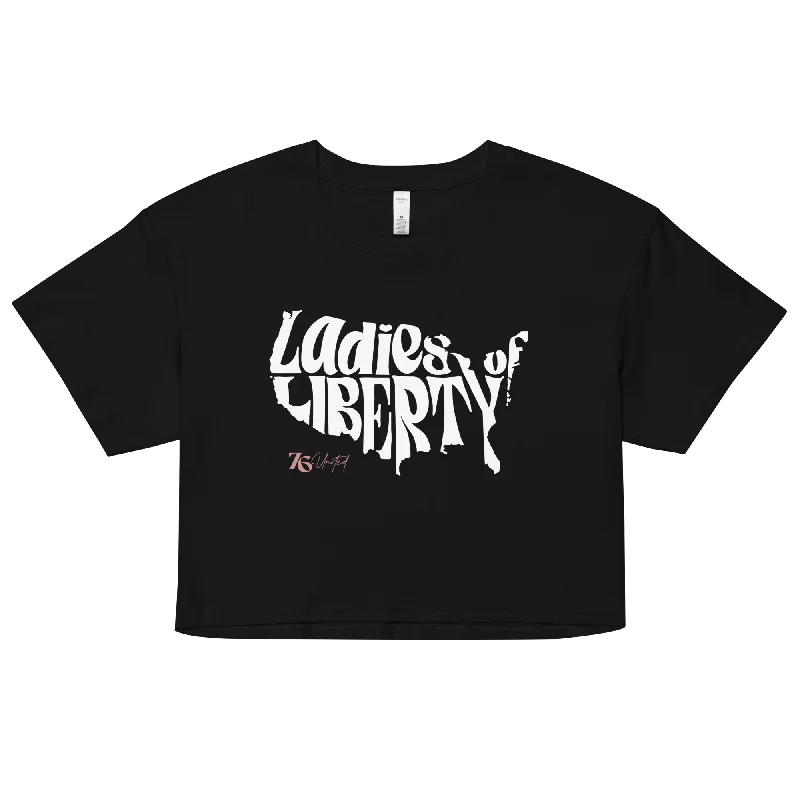 women's tops for those who want to make a bold fashion statement with their choice of topsUSA Ladies of Liberty Crop Top